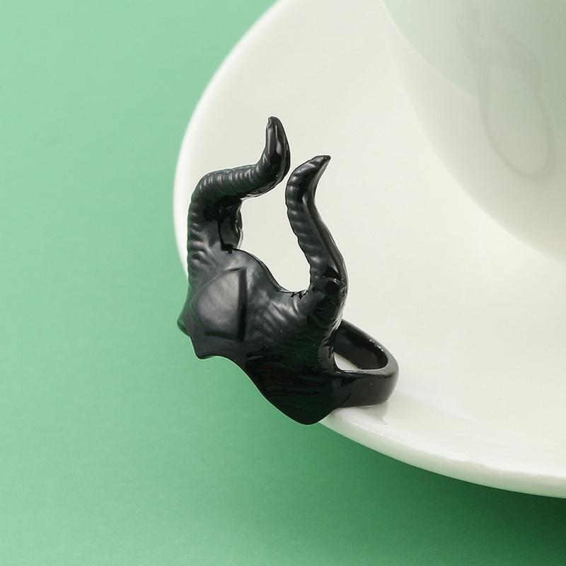 Fashion Biker Jewelry Gothic Punk Minimalist All-match Ring Trendy Jewelry