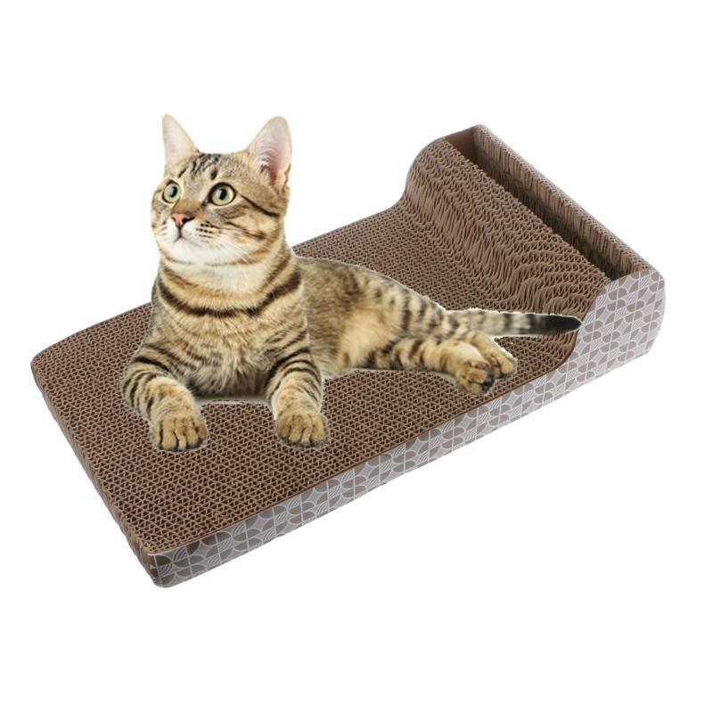 Cat Bed Scratching Pad Sofa Soft Pet Rest Square Pillow Cat House With Play Ball