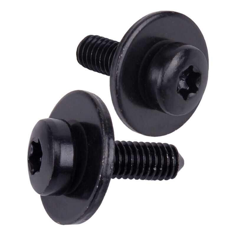 2Pcs Headlight Bolt Screw N90683302 M6X20 Fit For Audi A4 S4 Q5 Q7 A6 A7 Black