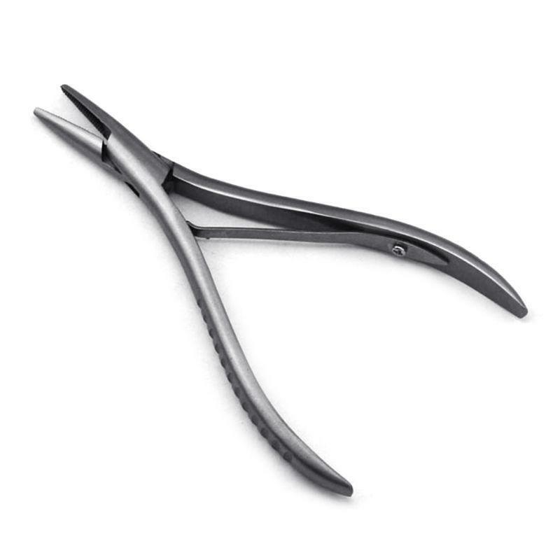 Flat Shape Stainless Steel Hair Extension Pliers Multi-Functi Hair Extension