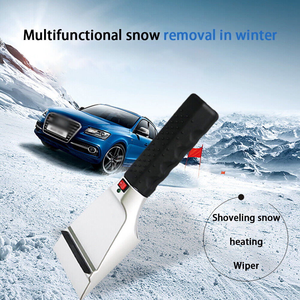 Universal Winter 12V Electric Heated Car Snow Sweeping Shovel Ice Scraper