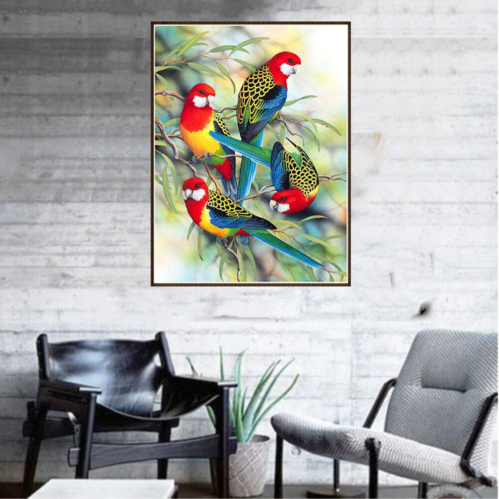 Bird 5D Round Diamond Painting Embroidery DIY Needlework Cross Stitch Set