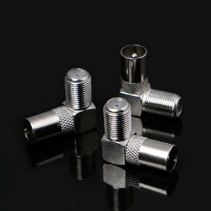 10 Pcs Right Angled Angle 90 degree F Connector Female to RF Coax Male Plug