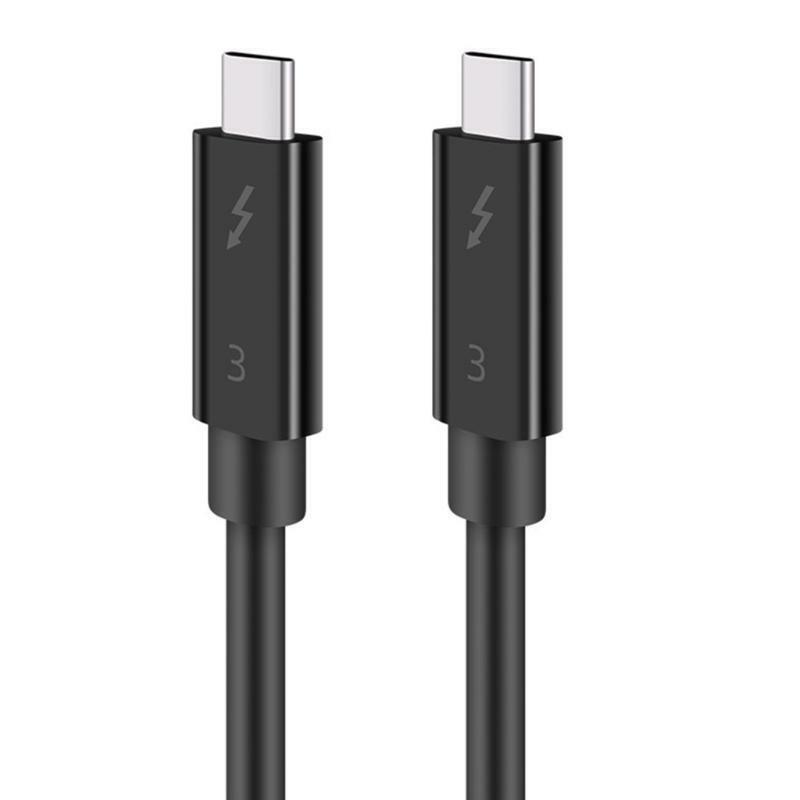Thunderbolt 3 Cable 40Gbps Supports 100W 20V/5A Charging 2.3ft/0.7m Reliable