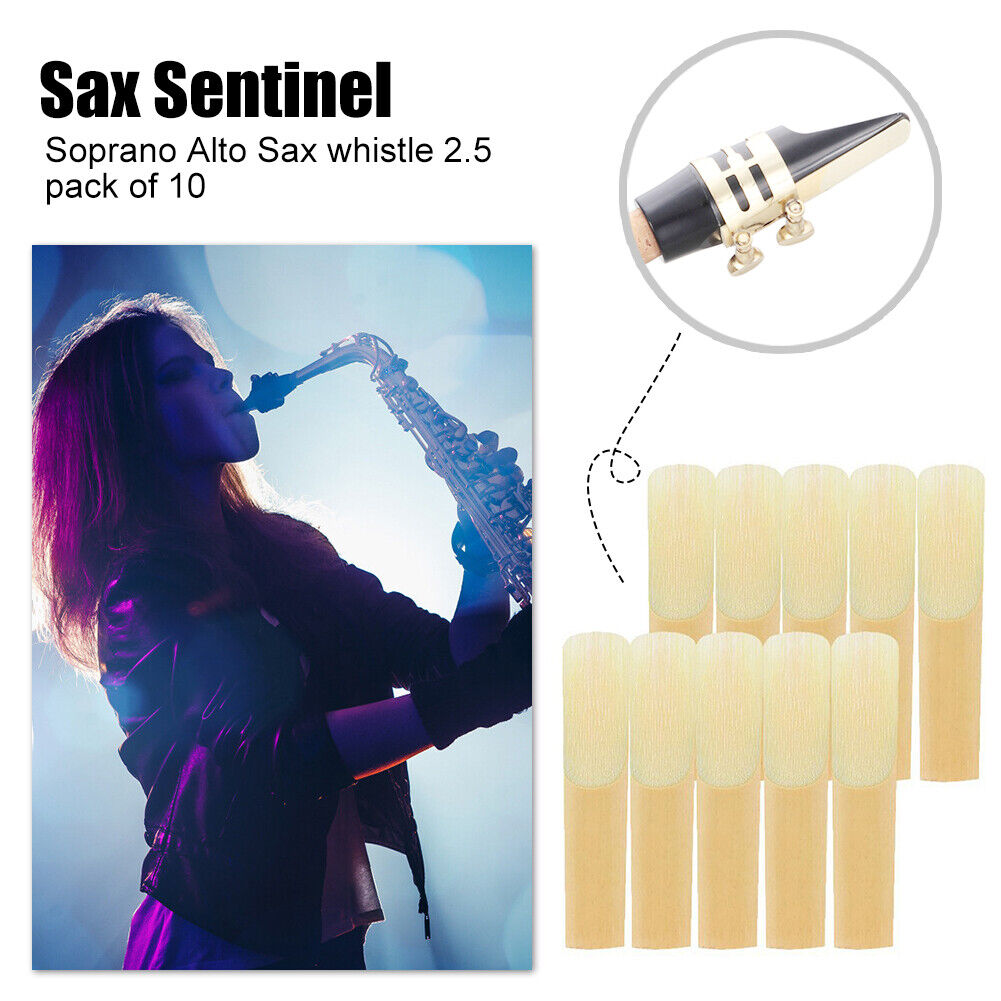 10pcs Eb Alto Saxophone Reeds Strength 2.5 Sax Woodwind Instrument Parts