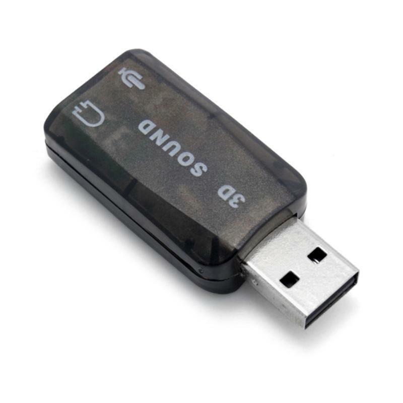 USB Audio Adapter CM108Chip USB to 3.5mm Microphone Jack 5.1Channel Direct Sound