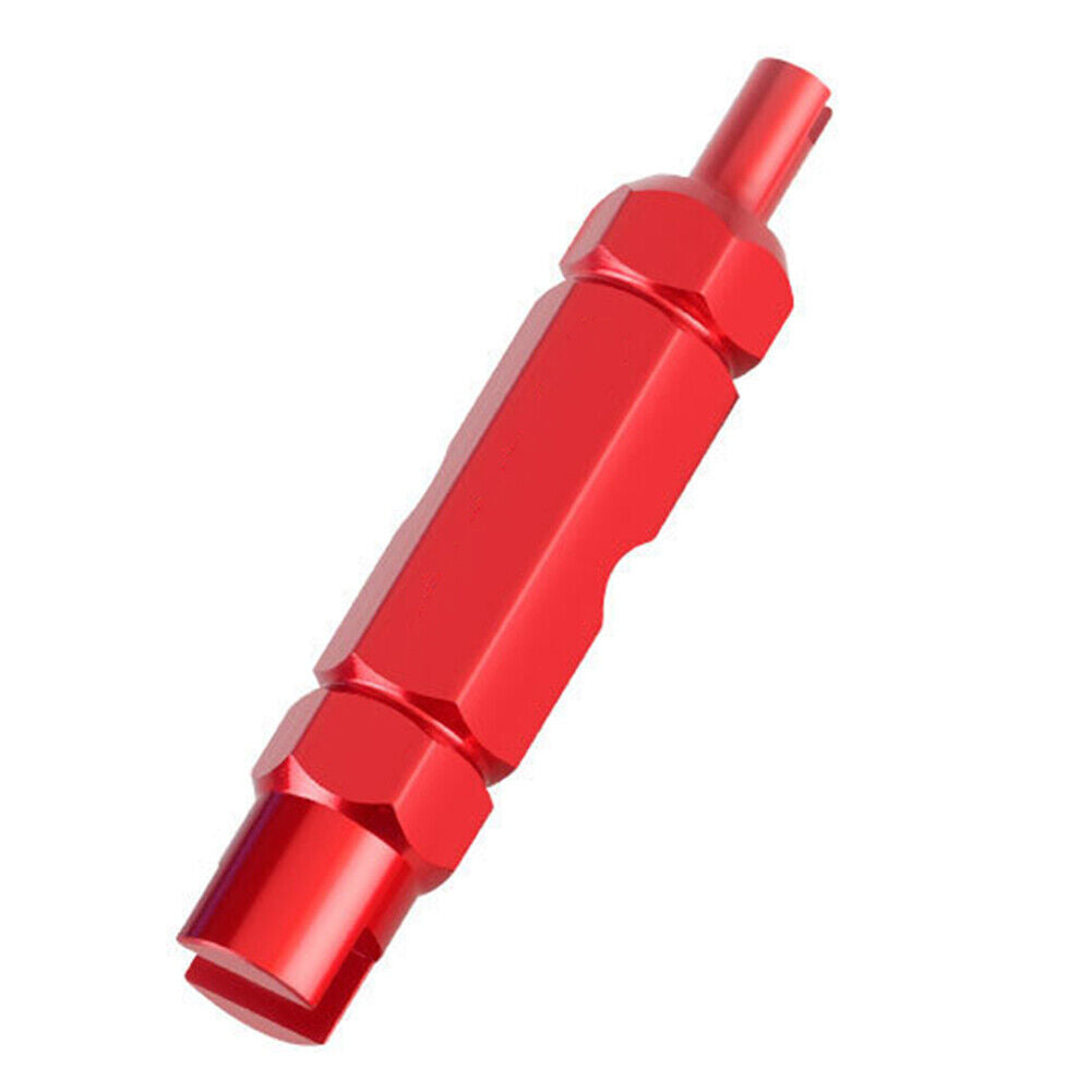 Bicycle Tire Air Nozzle Wrench Valve Core Disassembly Tube Tools (Red)