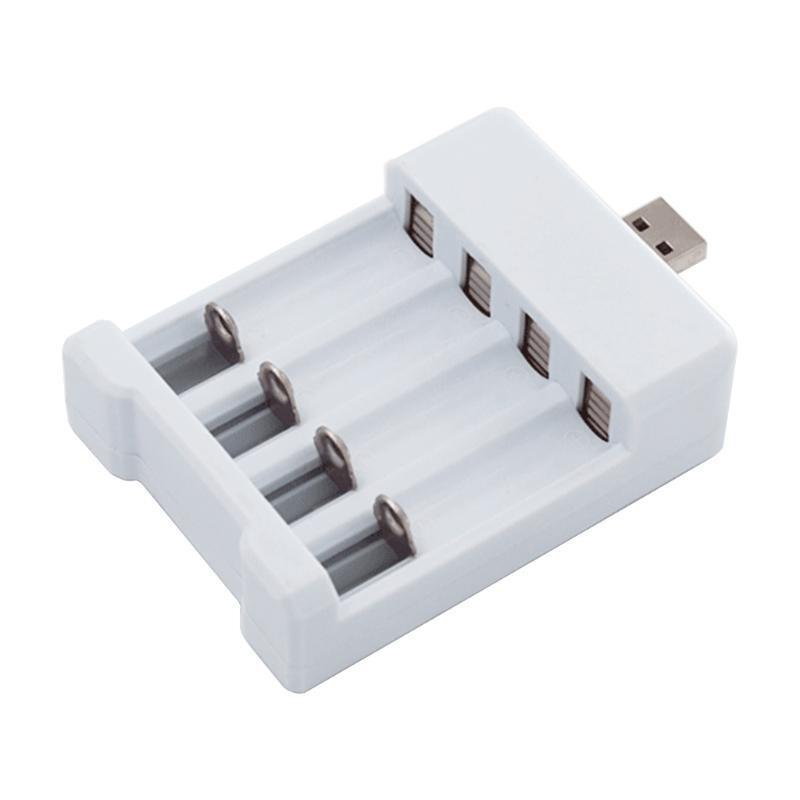 USB 4 Slots Quick Charging Battery Charger for AAA and AA