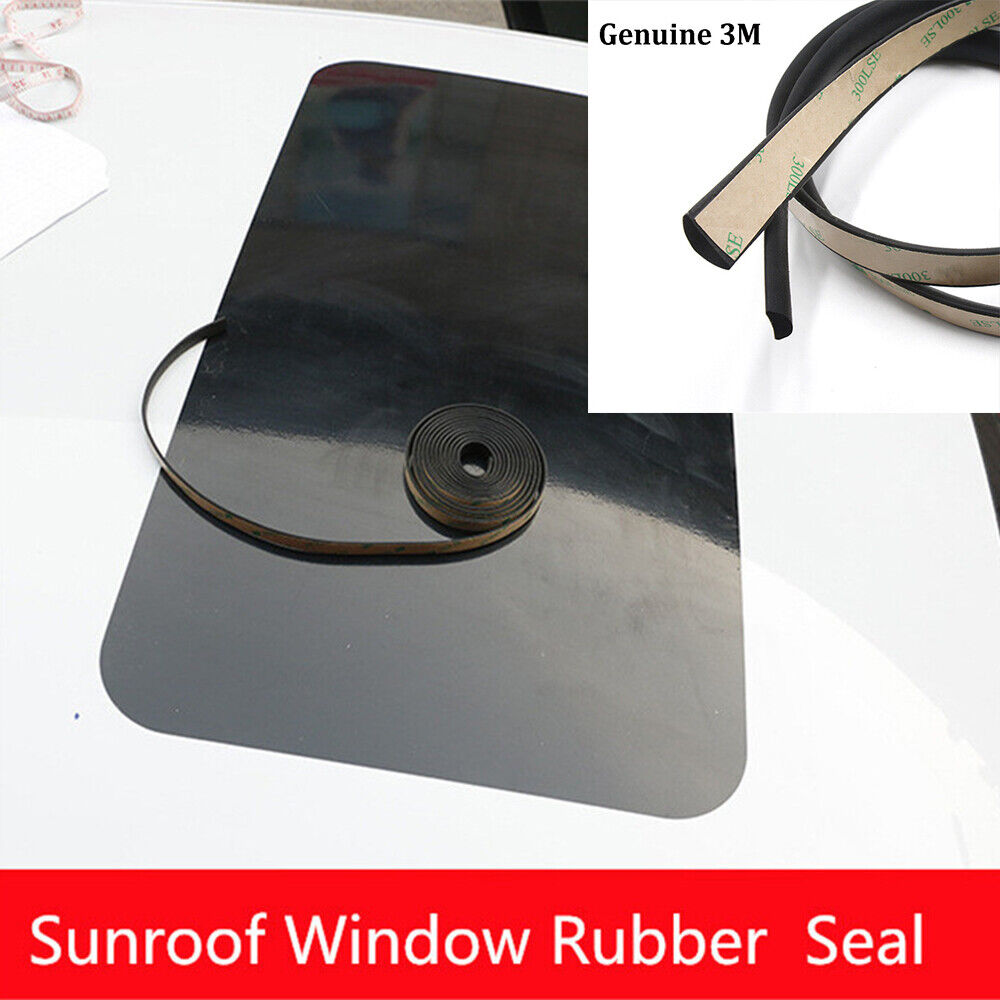 5M Car Window Sealant Rubber 0.79"*0.12" Sunroof Triangular Window Sealed Strips