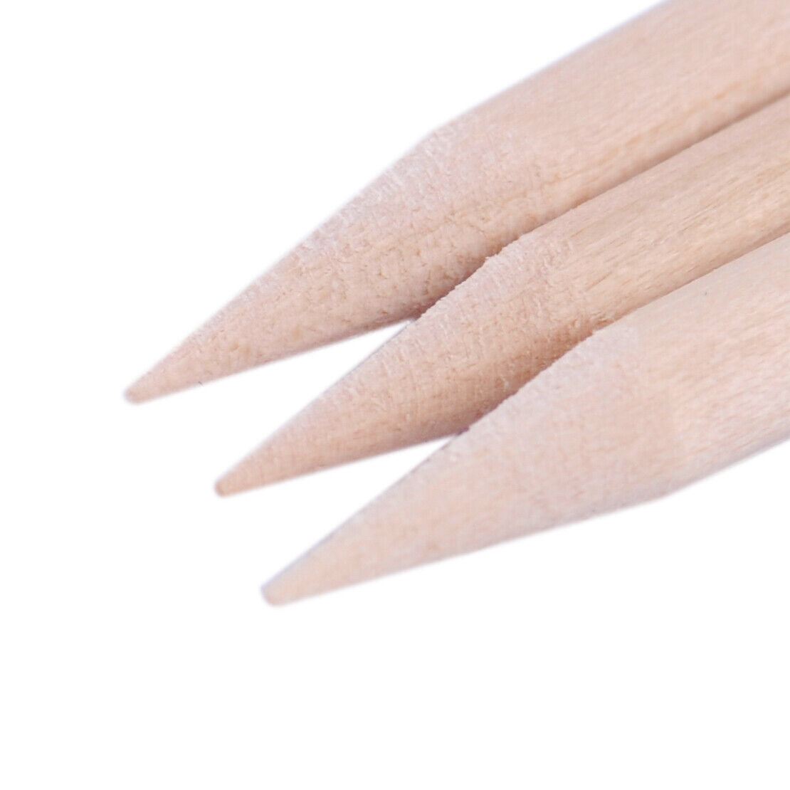 100 Double Ended Nail Art Wood Stick Cuticle Pusher Pedicure Remover Manicure Li