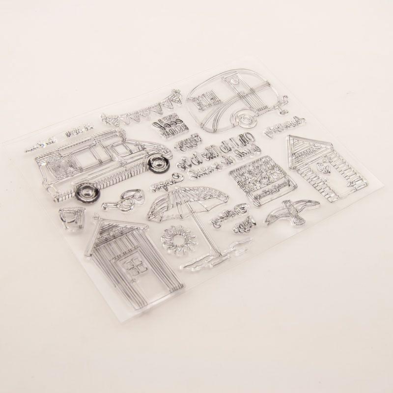 House Car Silicone Clear Seal Stamp DIY Scrapbooking Embossing Photo Album Decor