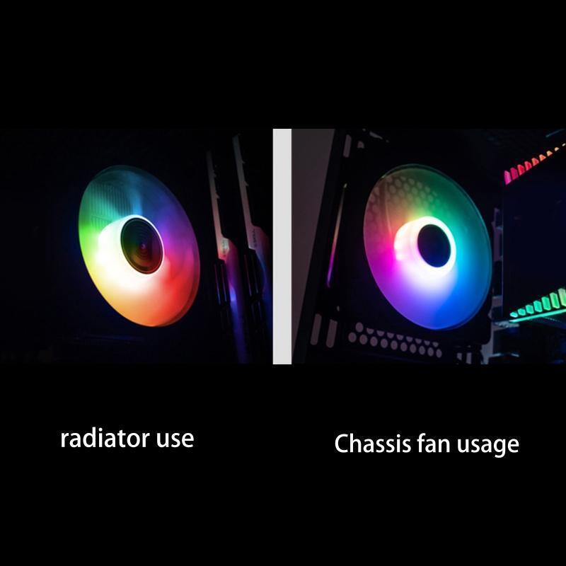 FR-925 92mm PC Computer Case Fan Cooling Cooler PWM 4PIN Adjustable RGB Led 92mm