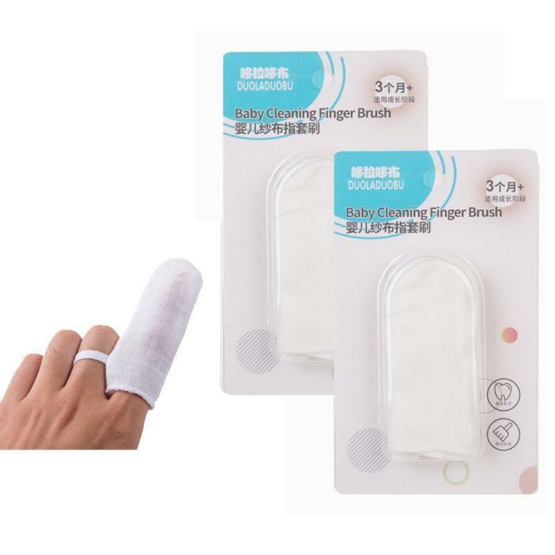 Baby Gauze Brush 6pcs/Set Oral Cleaning Toothbrush Infant Mouth Cleaner