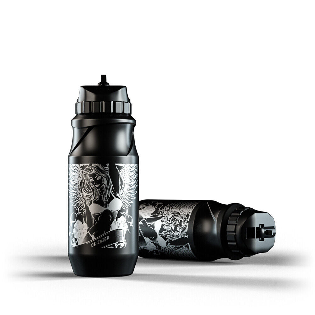 ENLEE 500ml Outdoor Sports Water Bottle Plastic MTB Bicycle Kettle (Black)