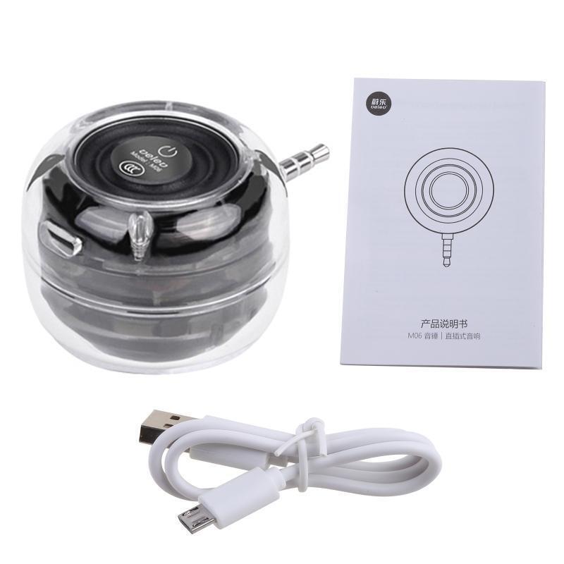 3.5mm Phone Amplifier High-fidelity Speaker Wireless Audio for iPad MP3 MP4