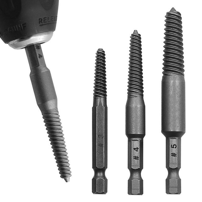 5 Pieces Hex Shank Broken Screwdriver Extractor Set for Removing Stripped Screws