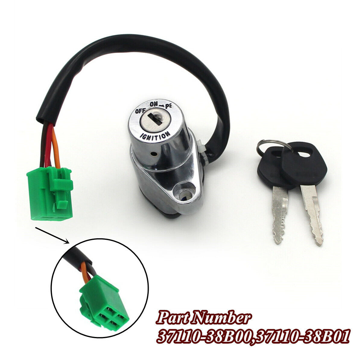For Suzuki VS1400 VS800 Intruder Boulevard Ignition Key Lock Set # 37110-38B00