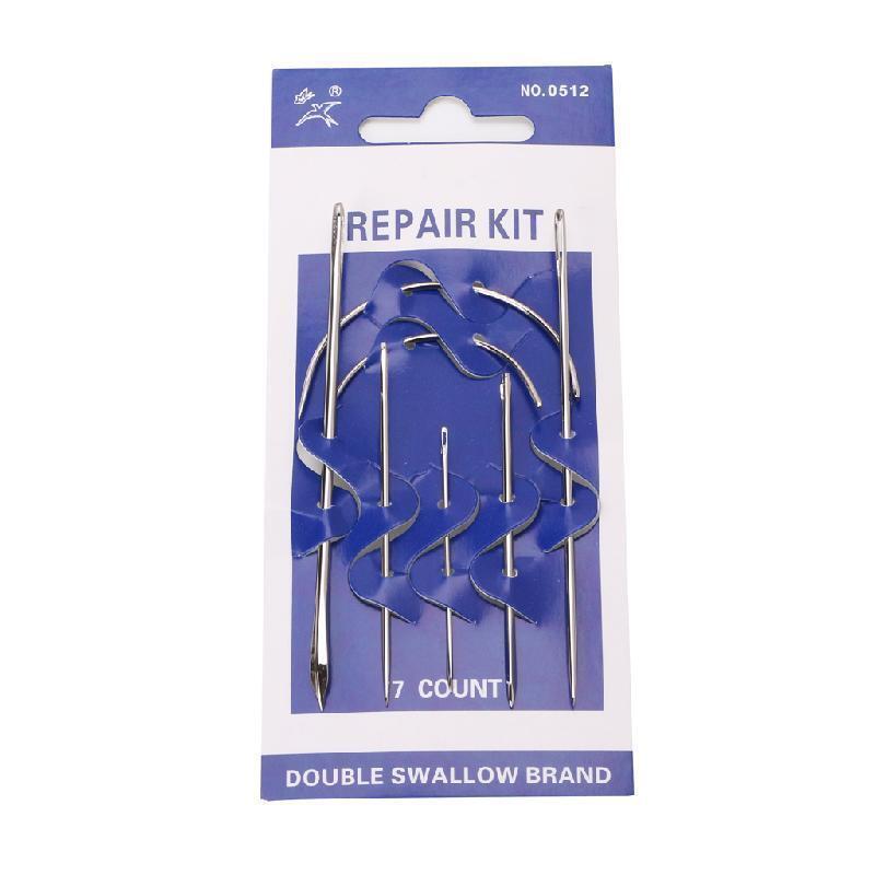 7Pcs Hand Sewing Needles Repair Kit Upholstery Carpet Leather Curved Canvas