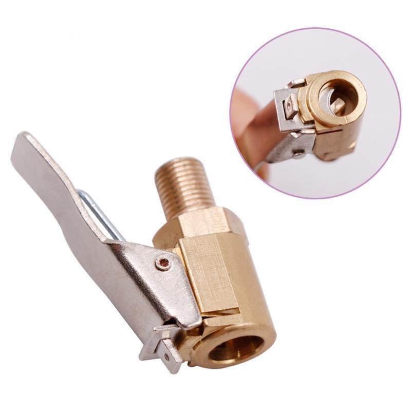 Heavy Duty Air Chuck with Clip Closed Flow Tire Car Inflator Gauge Compressor