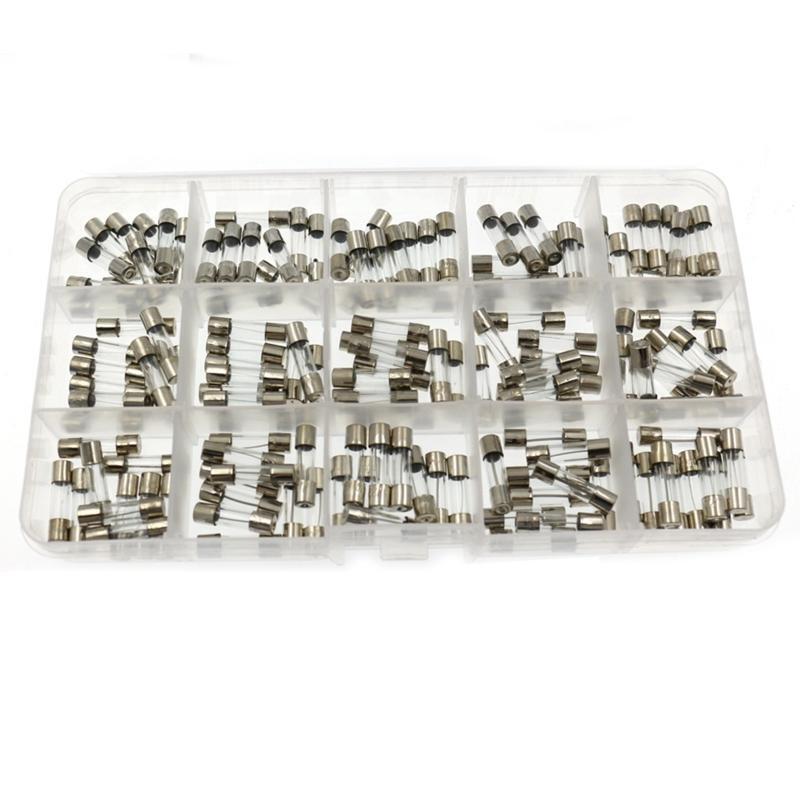 150Pcs/Box 15Values 5x20mm Fast Glass Fuse Kit  0.1-30A 250V 5x20 Insurance Tube