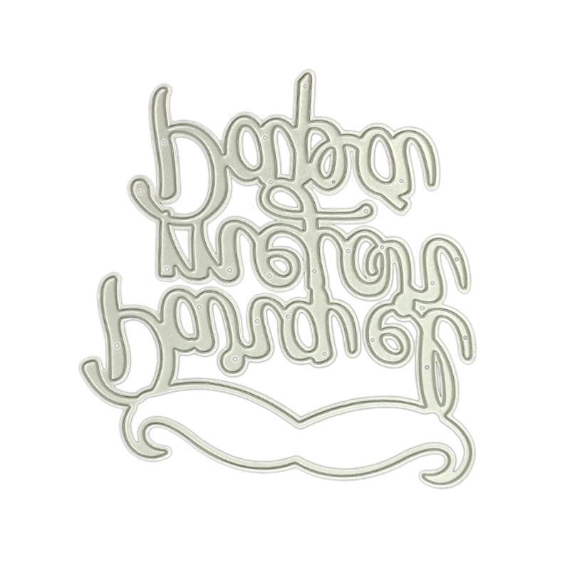 Beard Metal Cutting Dies Stencil Scrapbooking DIY Album Stamp Paper Card