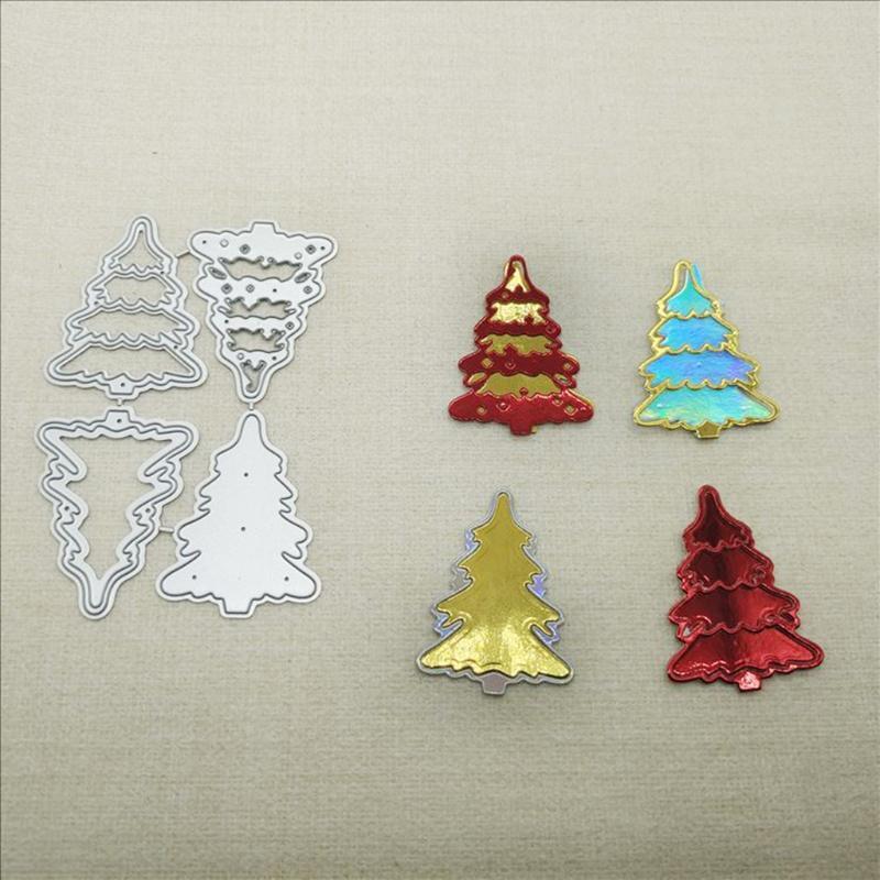 Christmas Trees Metal Cutting Dies Stencil DIY Scrapbooking Album Paper Template