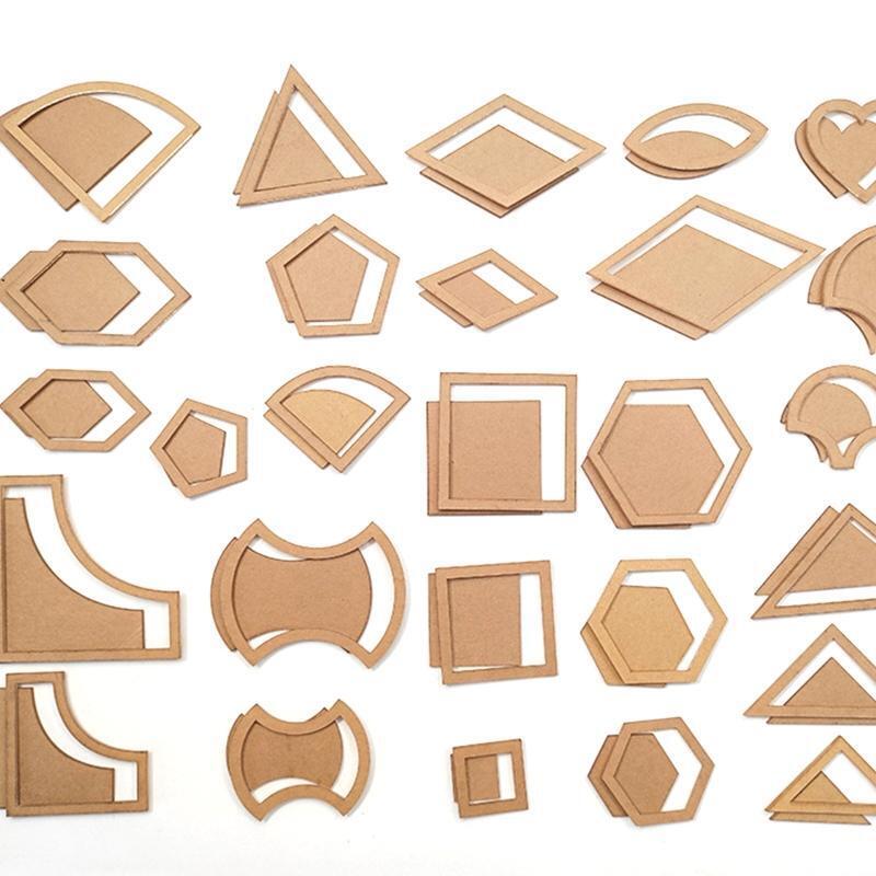Acrylic Patchwork Quilters 54Pcs/Set Stencil Template Handmade Mixed Quilt  Tool