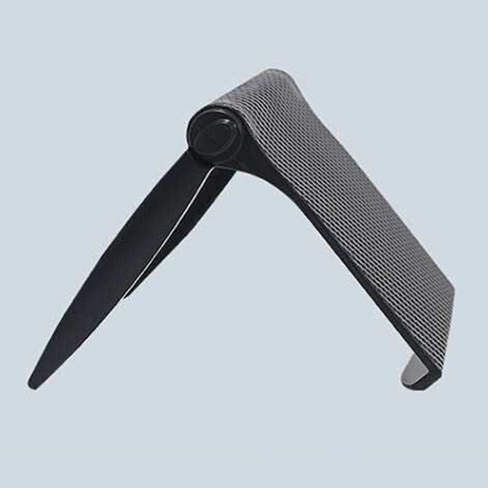 Foldable Adjustable Screen Top Shelf Computer Monitor Riser Stand (Black)