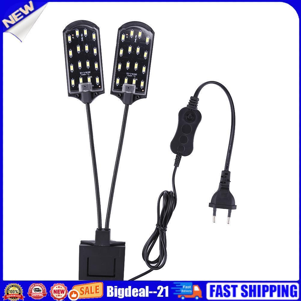 15W LED Waterproof Aquarium Light Fish Tank Aquatic Plants Grow Clip Lamp