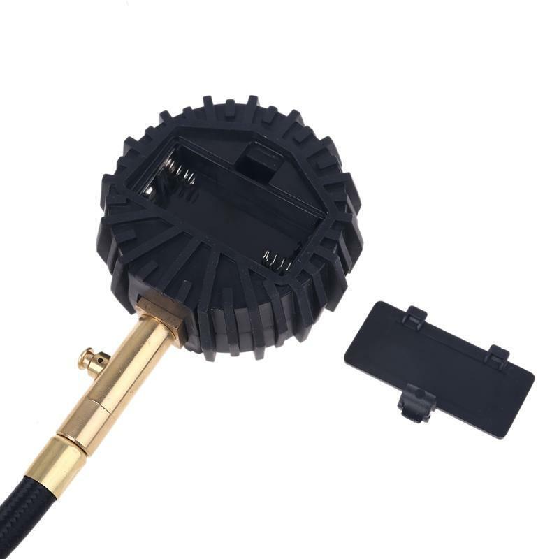Rubber Air Hose Clip Gauge Tire Pressure Manometer High Precision Tire Gauge