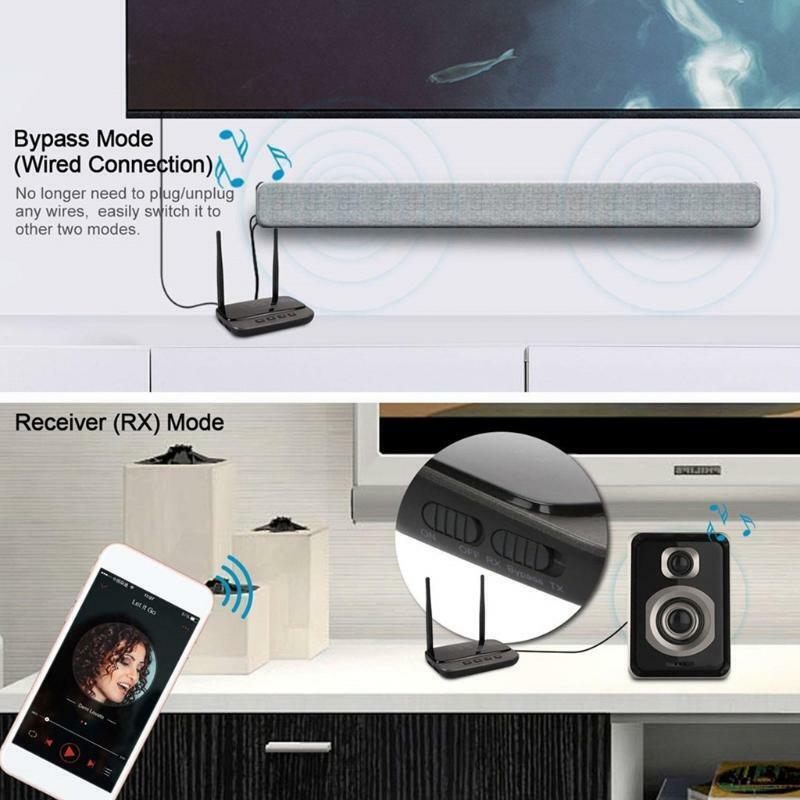BT5.0 Audio RCA Transmitter Receiver Aptx LL Wireless Music Audio Adapter 3.5mm