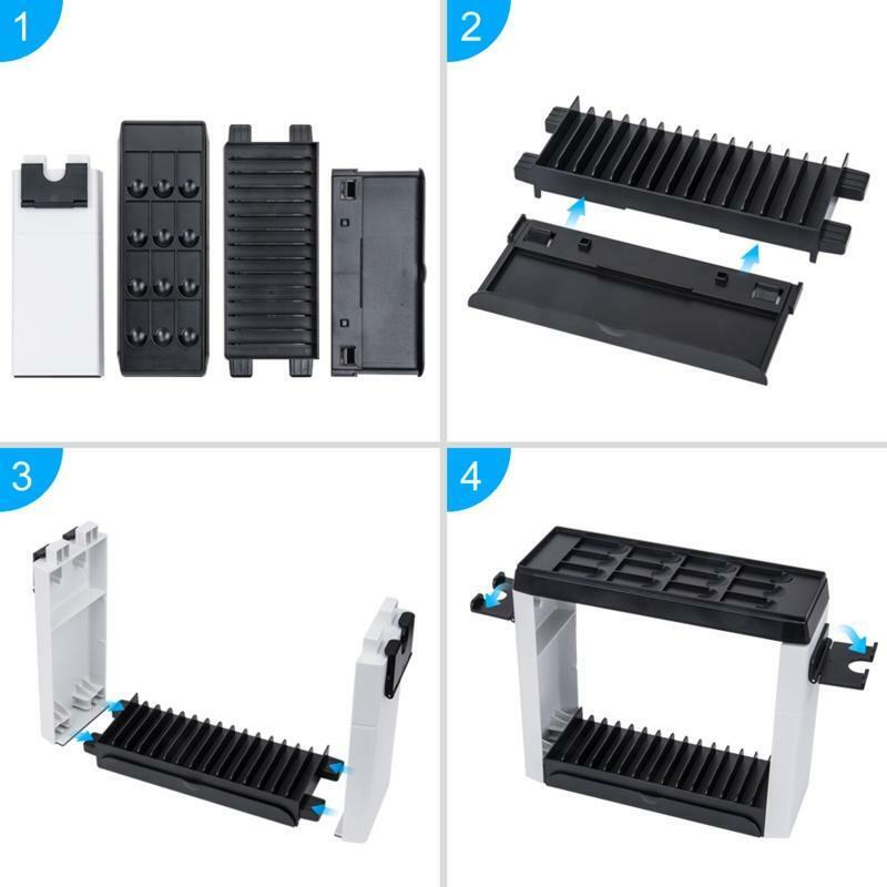 Multi-function Storage Bracket Game Disc Organizer Rack 27-slots for Switch OLED