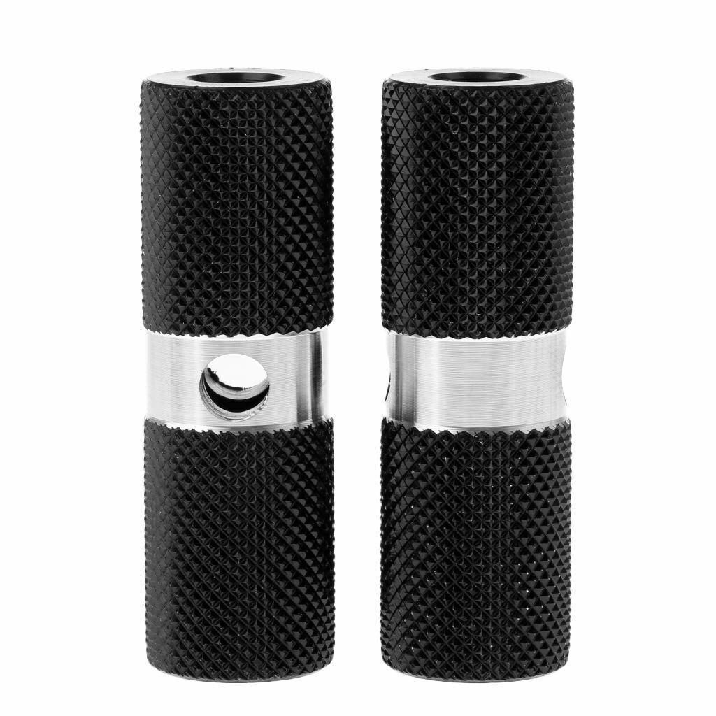 2x Cylinder BMX 3/8 inch  Foot  Pegs  Bicycle Accessories Black