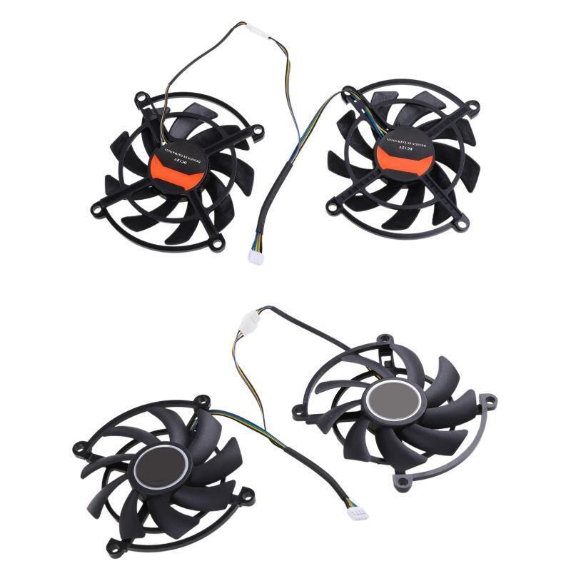2Pcs VGA Graphics Card Cooling Fan 4Pin 12V for Colorful GTX 2060 SUPER GTX1660