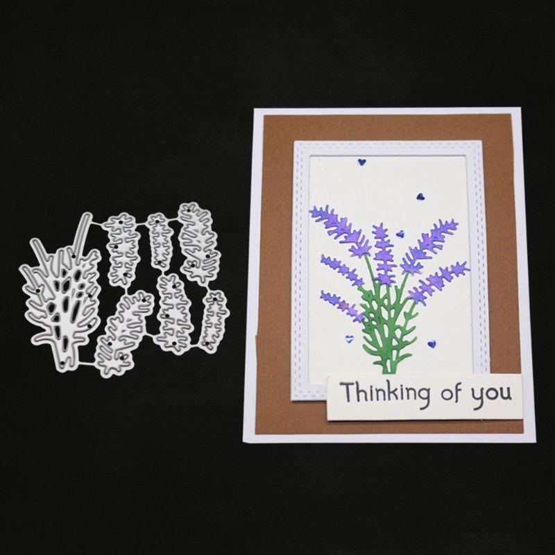 Lavender Metal Cutting Dies Stencil Scrapbooking DIY Album Stamp Paper Embossing