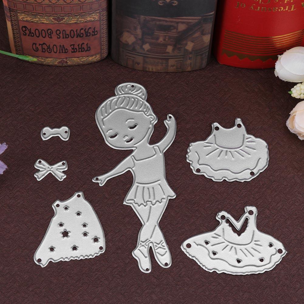 Lovely Girl DIY Cutting Dies Stencils Scrapbook Embossing Craft Album Card