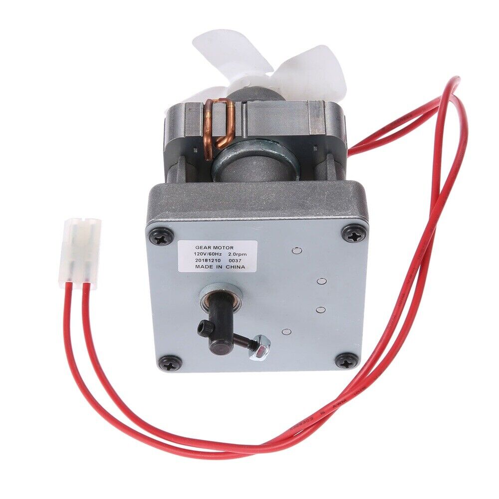 110V 2.0 RPM Barbecue BBQ Auger Motor For Pit Boss Traeger Wood Pellet Grils