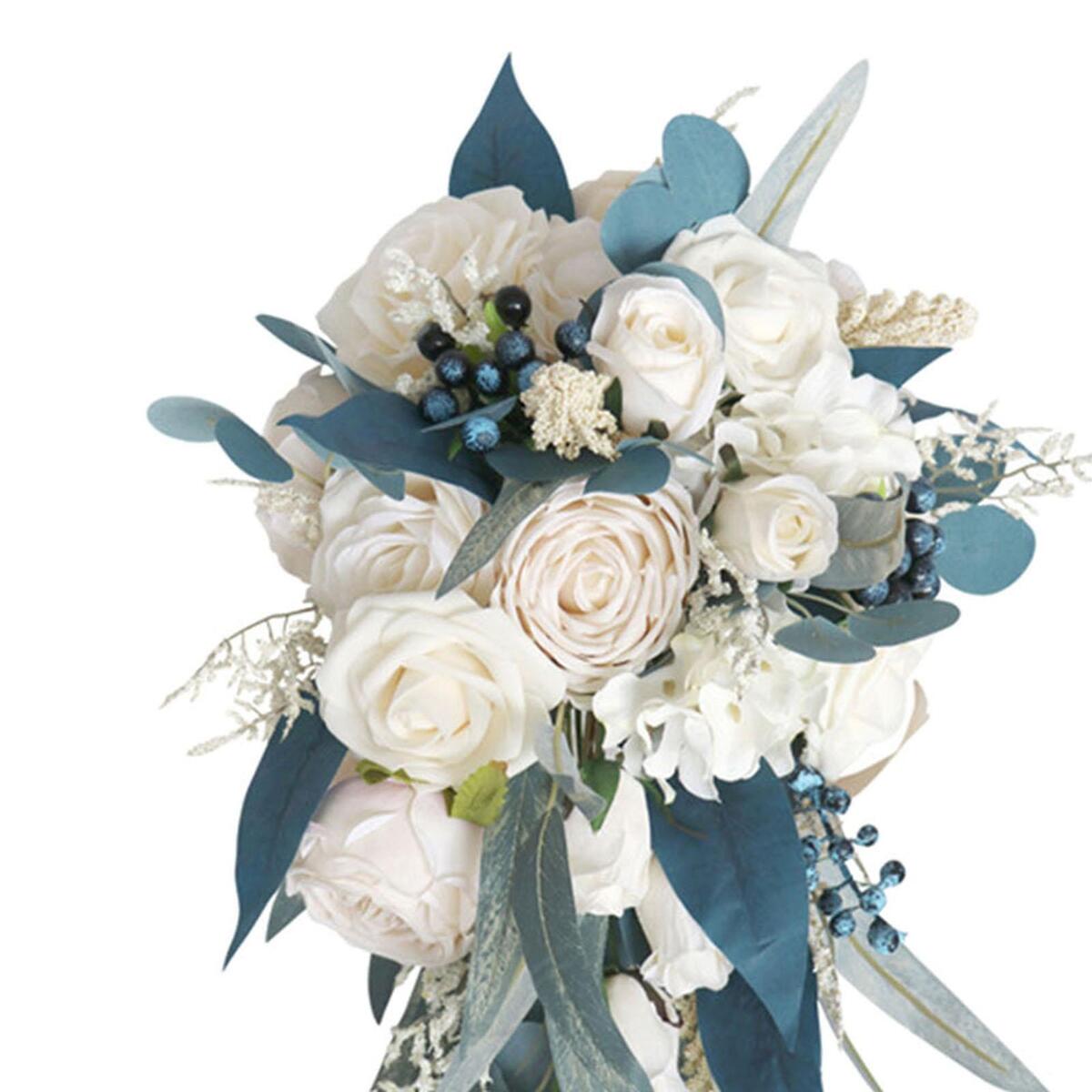 Bridal Wedding Holding Bouquets Floral Flowers Bunch for Photo Props Decor