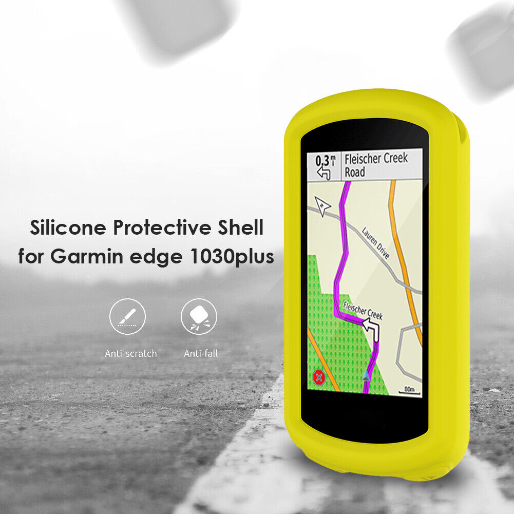 Silicone Bike Computer Cover for Garmin Edge 1030 Plus/Edge 1030 (Yellow)