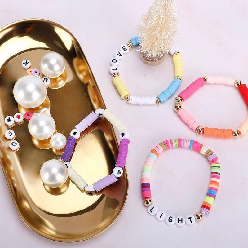 Crafts Elastic String Cord Bead Craft Kit Set Bracelet Beads for Jewelry Making