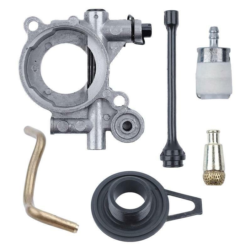 Oil Pump Worm Gear Oil Hose Line Filter Kit For HUSQVARNAE 365 371 372 XP 372XP