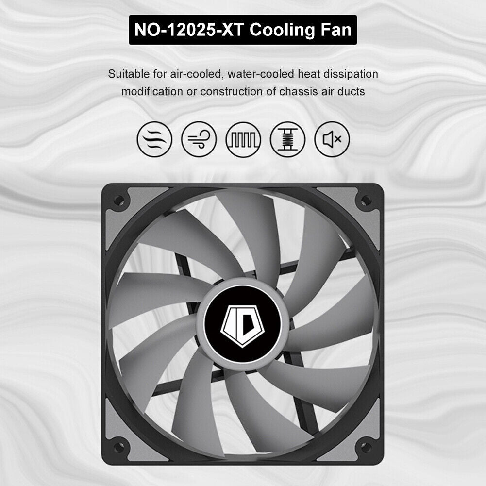 ID-COOLING 120mm CPU Cooler DC 12V 1800RPM PC Case Radiator Air Cooling Fan