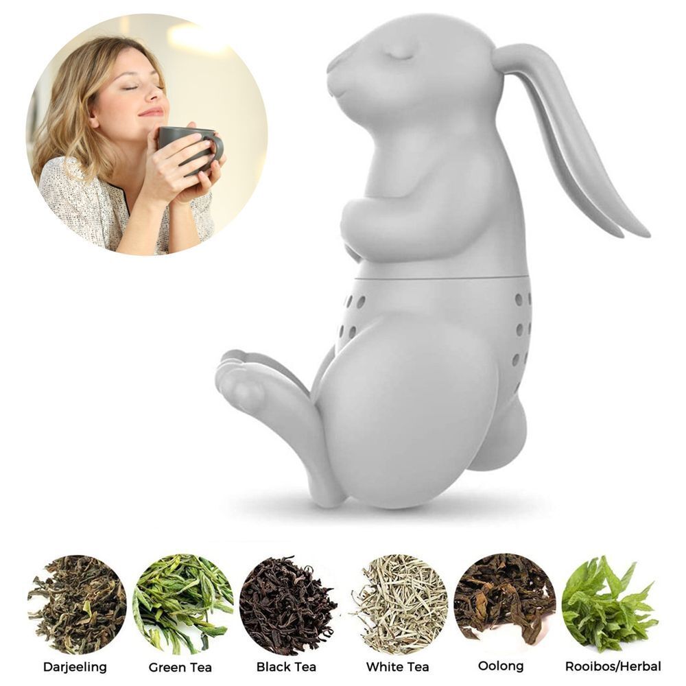 Reusable Mini Animal Tea Infuser Tea Strainer Coffee Filter Tea Brewer Rabbit