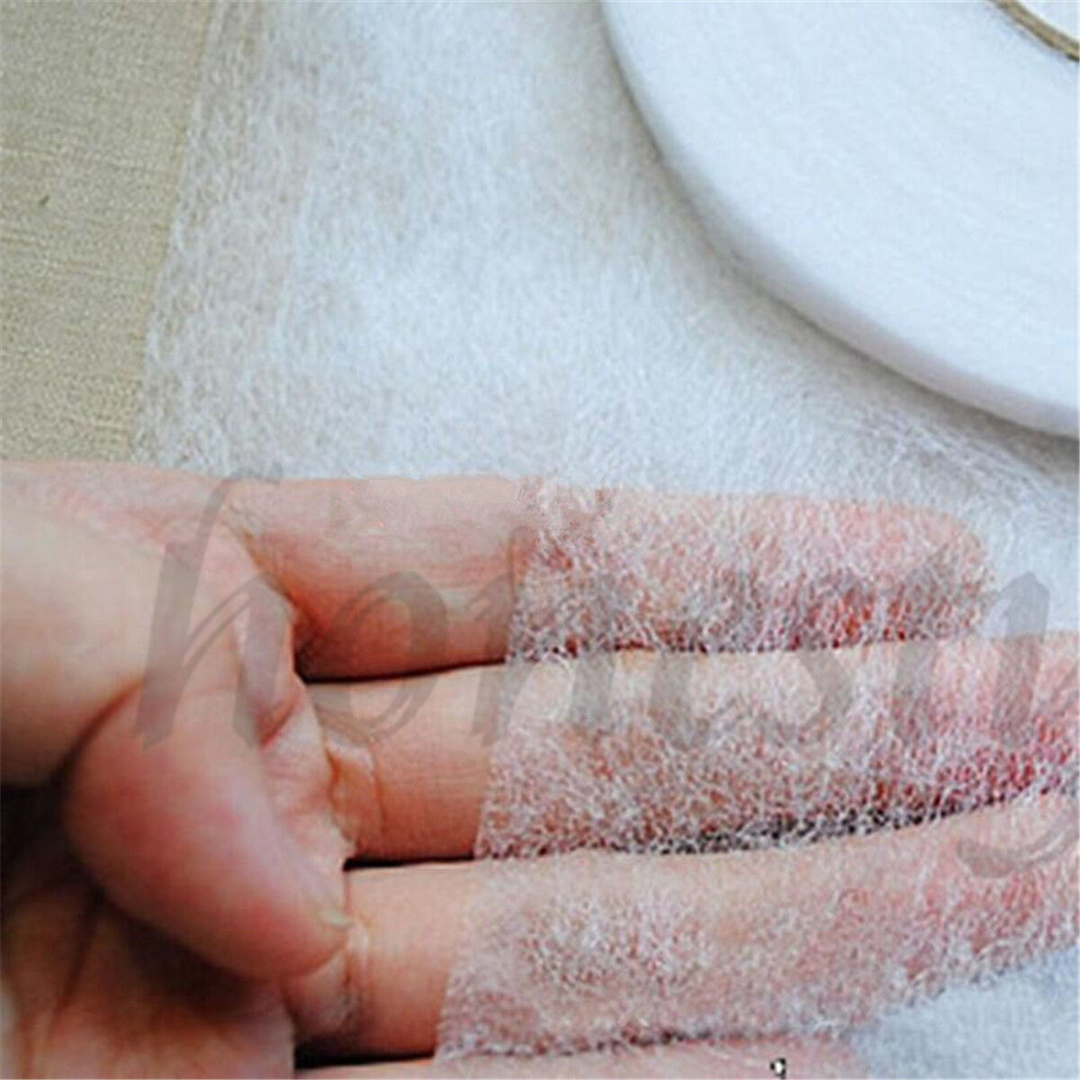 5M Double Sided Fusible Interfacing Fabric Buckram Glue Tape Iron DIY Cloth