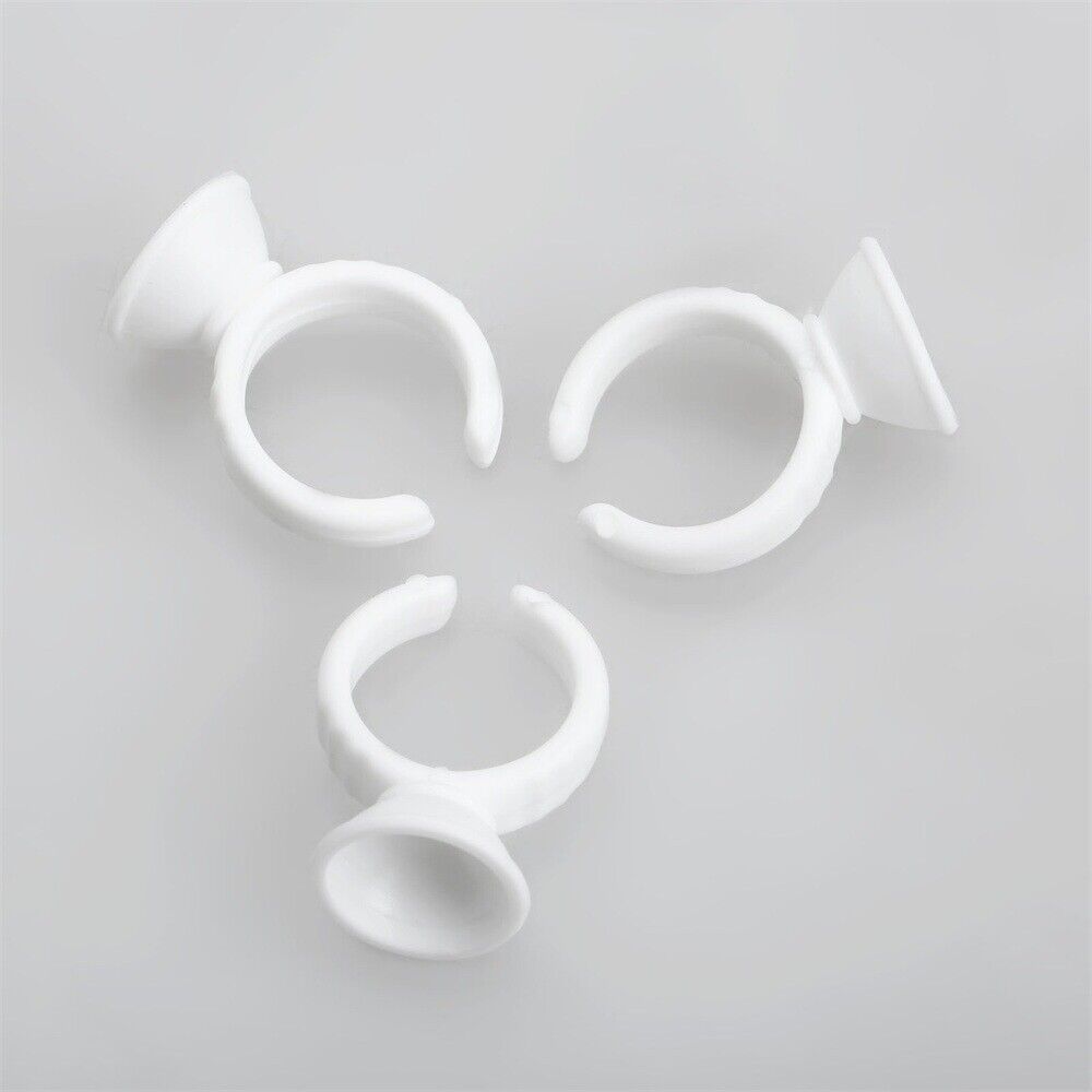 Body Tattoo Ink Holder Cups 50pcs/Bag White Plastic Disposable Permanent Makup