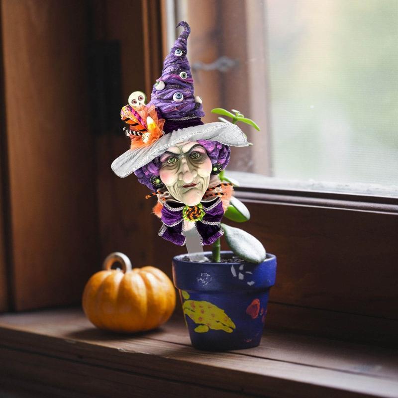 Halloween Witch Floor Inserts Halloween Acrylic Decorations Easy to Decorate