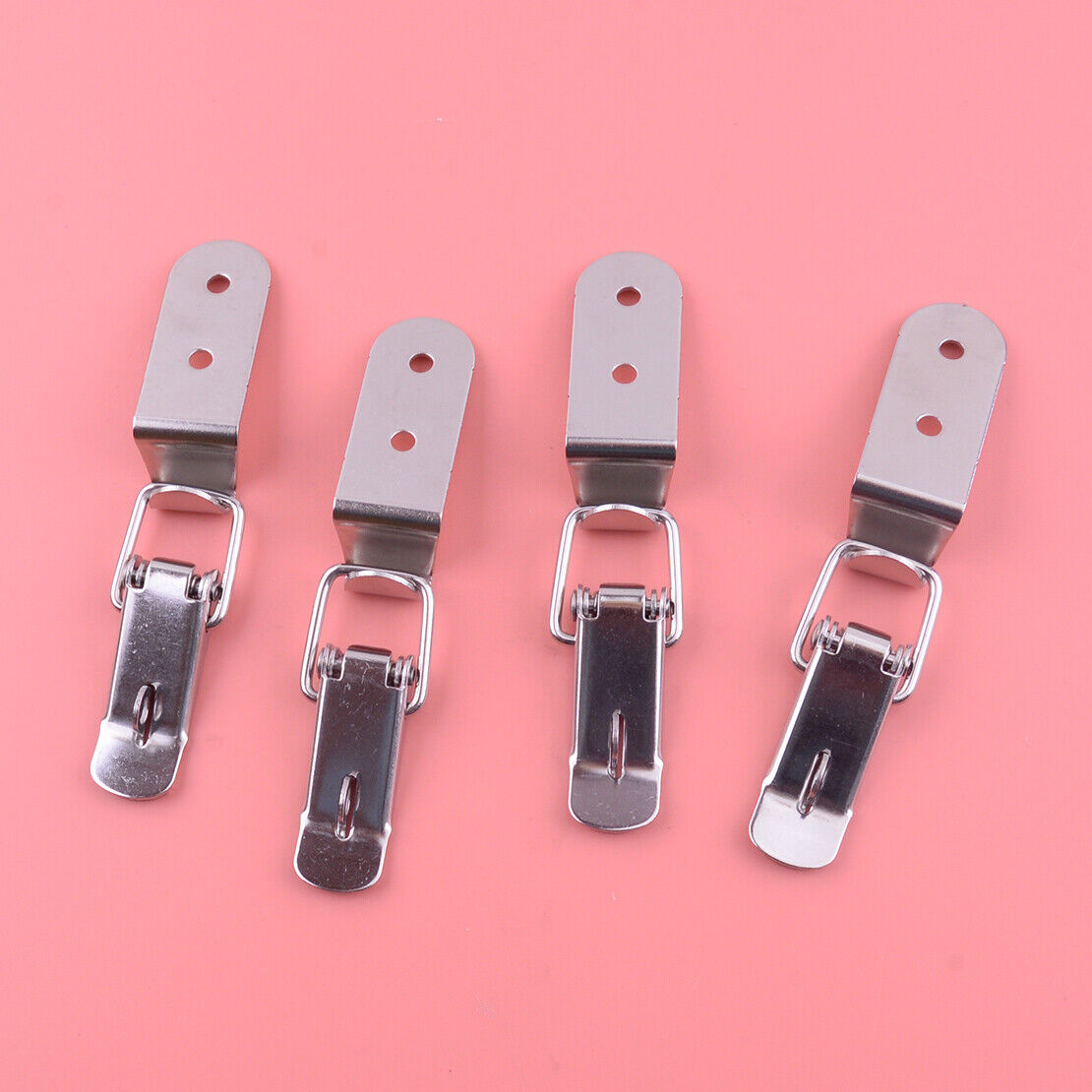 4set Stainless Steel Latch Spring Loaded Draw Toggle Latch Catch Clamp Clip