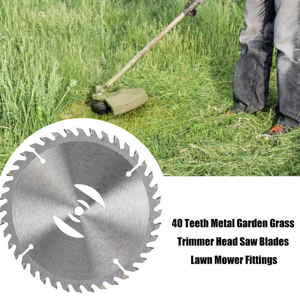40 Teeth Metal Garden Grass Trimmer Head Saw Blades Lawn Mower Fittings