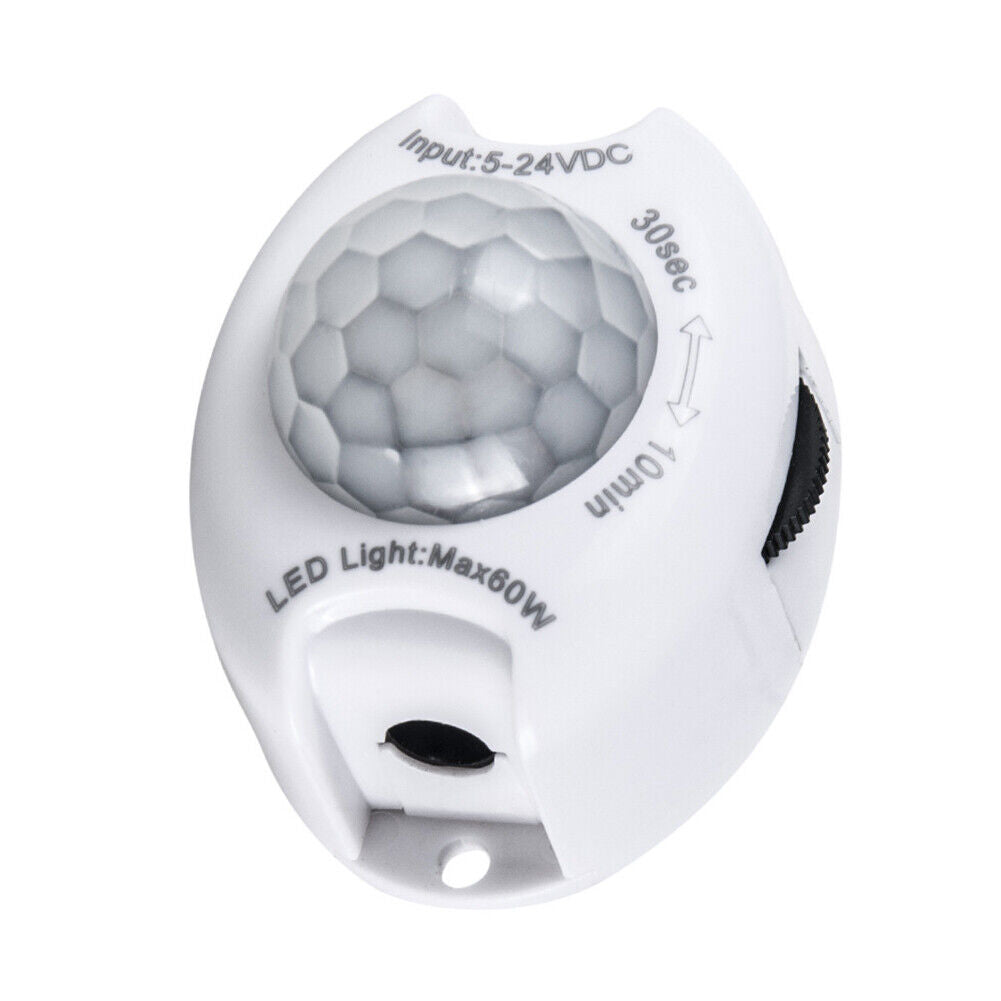 DC 5-24V 3A PIR Motion Sensor Switch for Closet Cabinet LED Strip Light