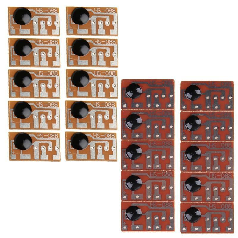 10Pcs Doorbell Three Times Music Sound Board Chip HS-088 Mono Music Voice Module